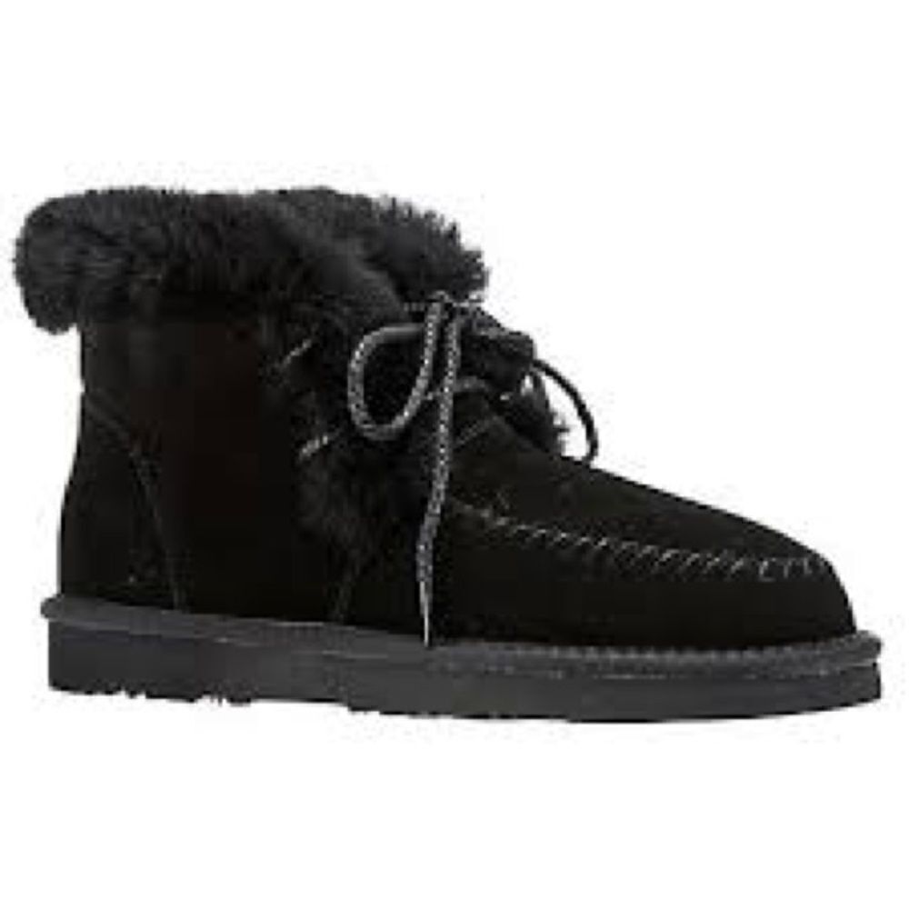 NEW! Waterproof Lamo Lace up Ankle Boots fur lining